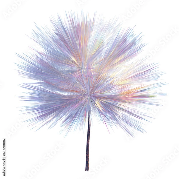 Fototapeta Abstract Pastel Explosion Fractal Flower Design