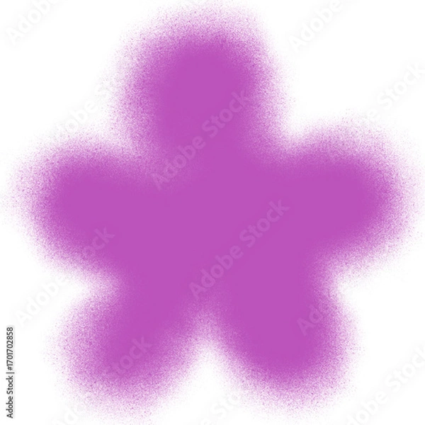 Obraz Purple Spray Paint Shape
