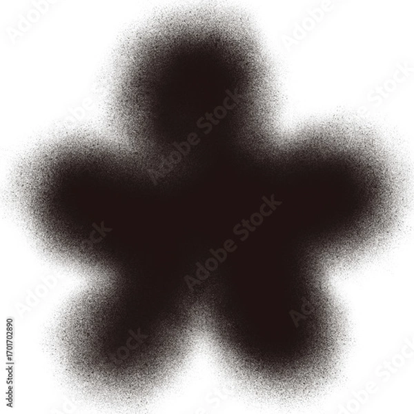 Obraz Black Spray Paint Shape