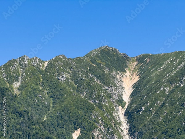 Obraz 三股登山道から見上げる常念岳の雄姿