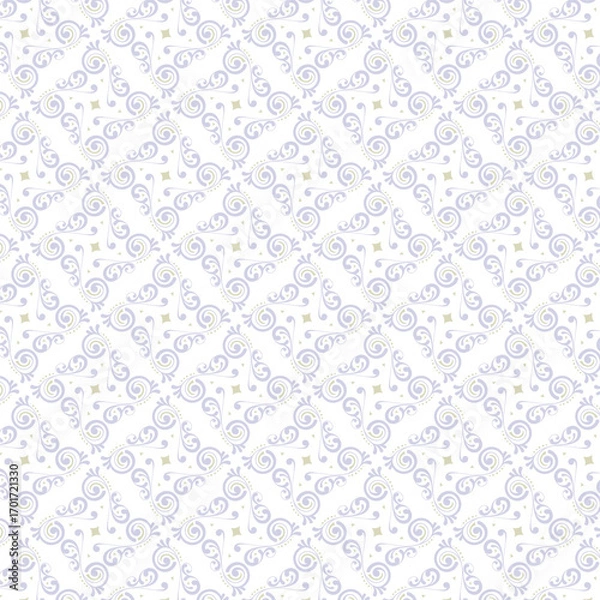 Obraz Elegant Ornamental Swirl Decorative Seamless Pattern Design Texture