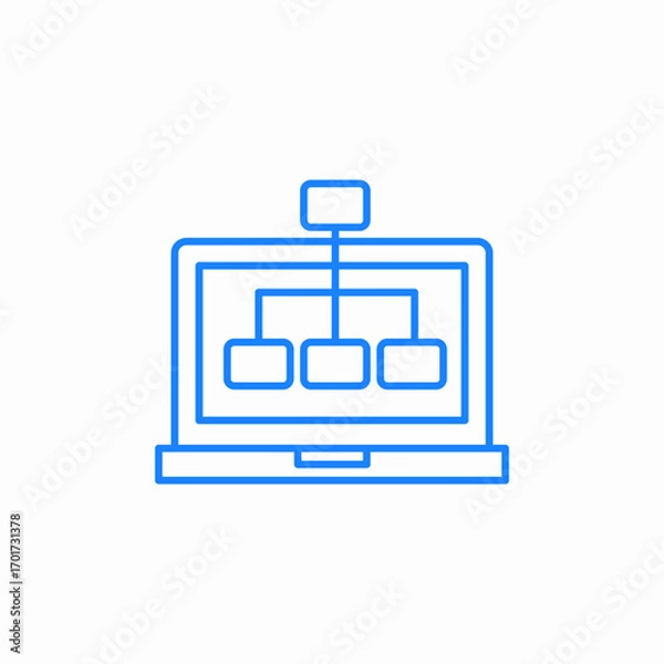 Obraz visual app development icon sign vector