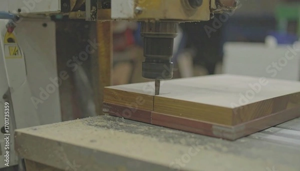 Obraz CNC router machine carving wood