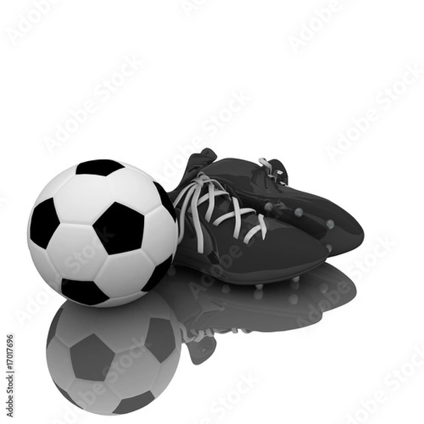 Obraz Soccer boots and ball