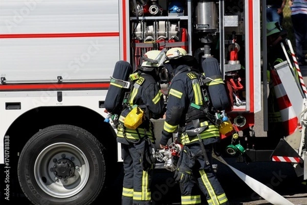 Obraz Feuerwehr im Einsatz 112