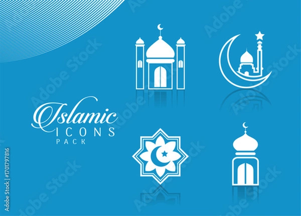 Obraz islamic icons pack symbol