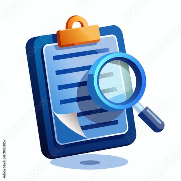 Obraz 3d glossy clipboard