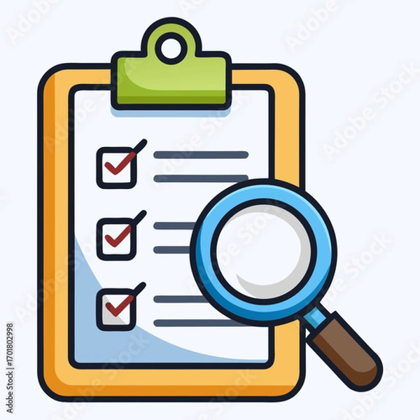 Obraz clipboard with checklist