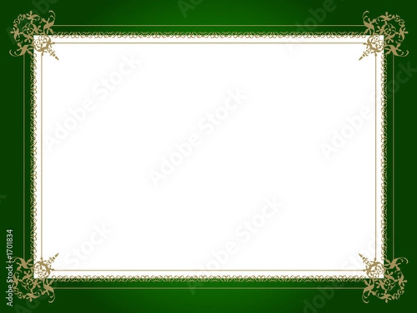 Obraz golden artistic border