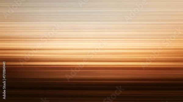 Fototapeta A horizontally-oriented abstract design features a smooth gradient of warm earth tones, transitioning from light beige to dark brown, creating a layered visual effect.
