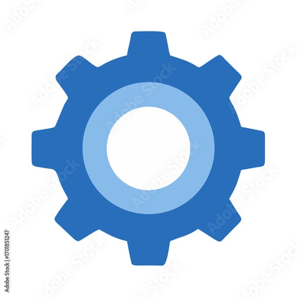 Obraz gears on white background