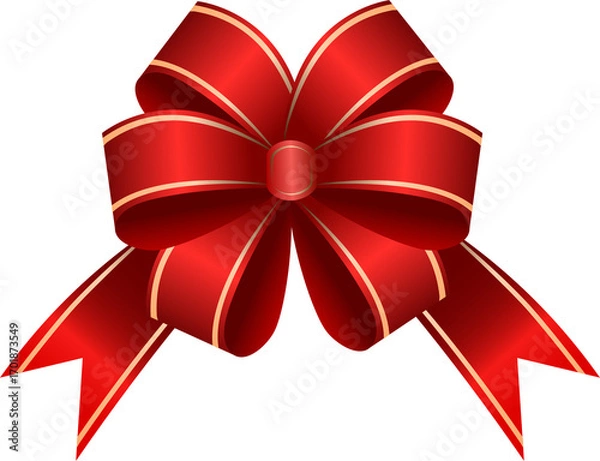 Obraz red bow ribbon
