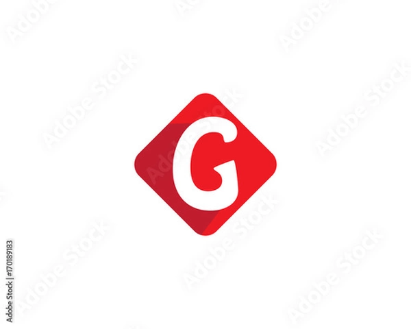 Fototapeta G Letter Logo Business Template Vector icon