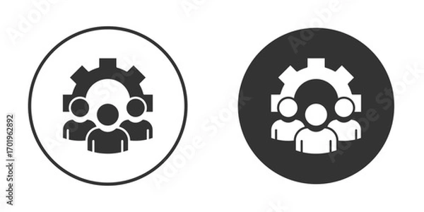 Fototapeta CRM icon or Logo. Flat Style vector EPS.