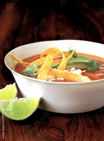 Obraz appetizer, mexican tortilla soup