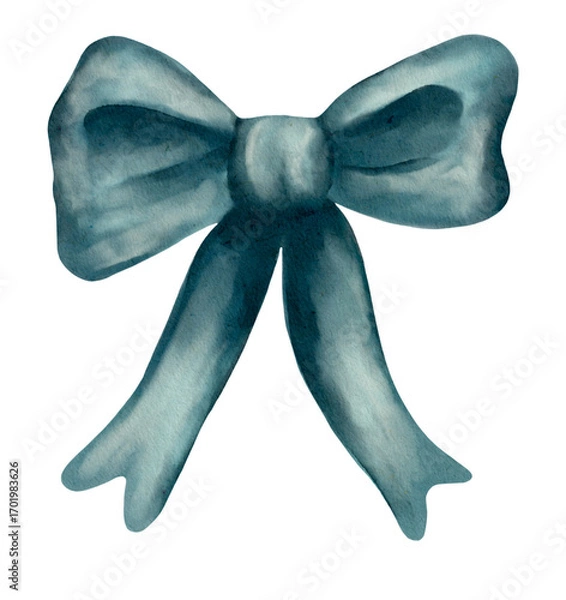 Fototapeta Elegant watercolor bow pattern for textile design and packaging applications