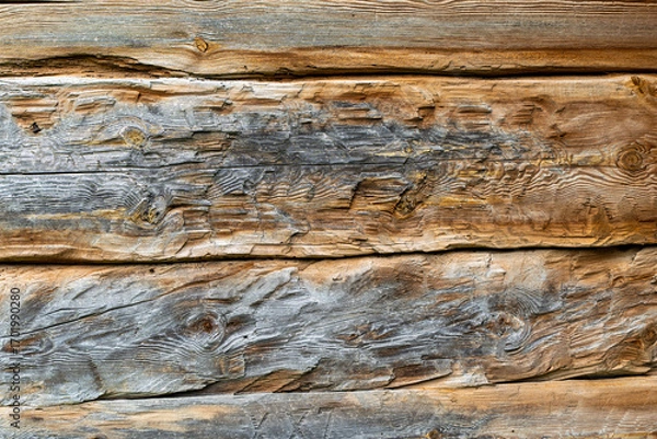 Fototapeta Background with wood texture. Close-up of a wooden wall. High quality photo