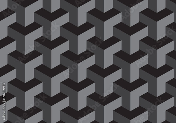 Fototapeta Red,orange,green,light olive, light and dark pink ,purple ,black and gray colour 3d style pattern abstract baground.