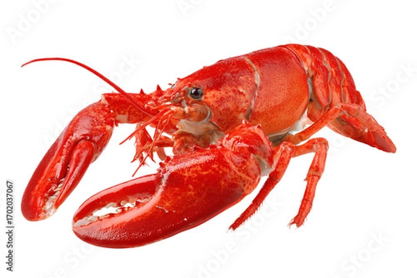 Fototapeta Lobster isolated on transparent or white background, png
