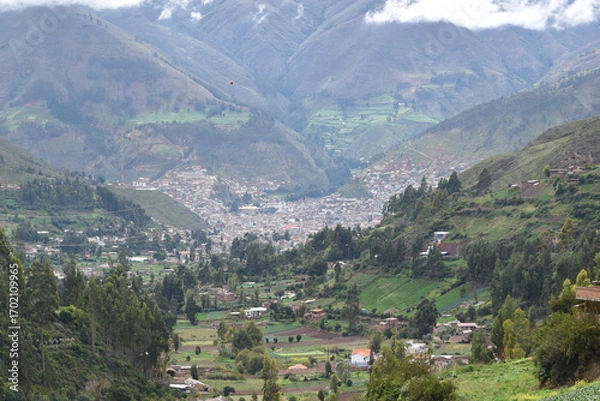 Obraz city in the mountains