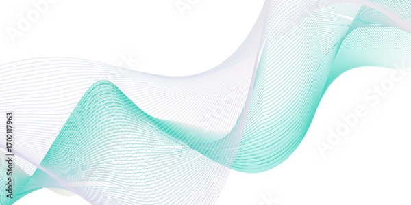 Fototapeta Modern digital technology design for Abstract Background. Abstract mesh glowing curved lines and modern wave design. mesh music and sound creative design.