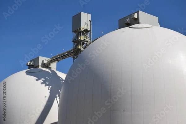 Obraz two industrial silos 