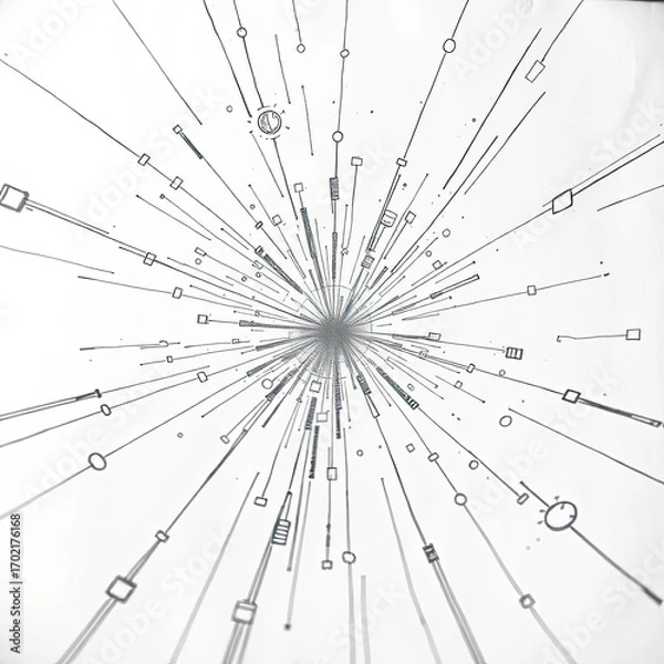 Fototapeta Abstract technology background business intelligence 