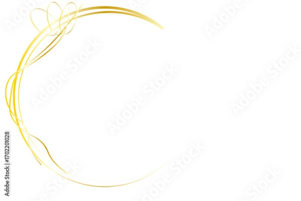 Obraz Gold frame and ring