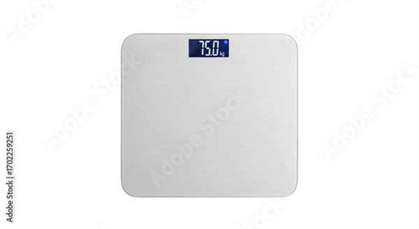 Obraz Digital bathroom scale isolated on transparent background