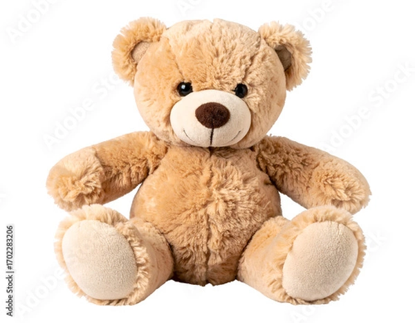 Obraz Teddy bear soft toy isolated on transparent background