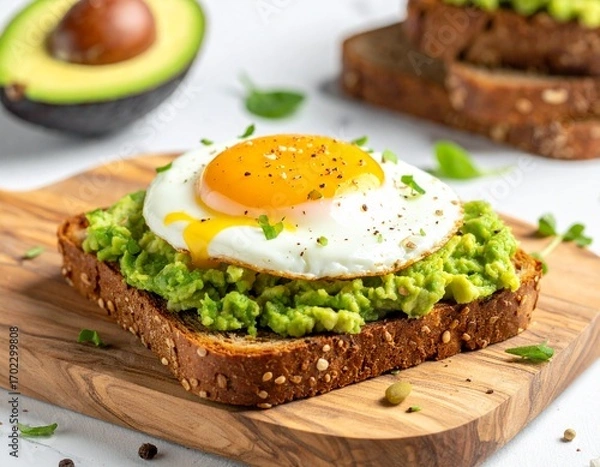 Obraz AVOCADO TOAST WITH EGG