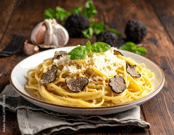 Obraz PASTA TRUFFLE CHEESE