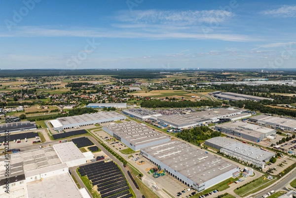 Obraz Tychy - industrial zone - industrial landscape