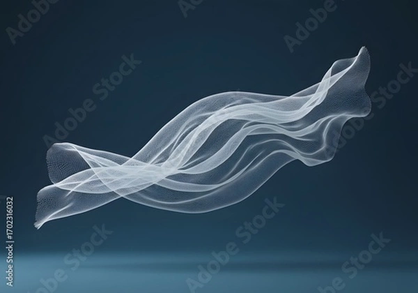 Fototapeta abstract blue background with waves