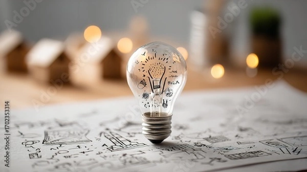 Fototapeta Brilliant Ideas: A Vision of Innovation and Progress