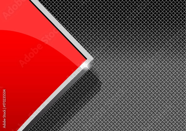 Obraz red and gray design template covers