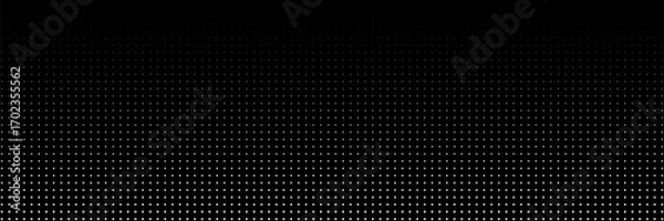 Fototapeta grunge Halftone white and black dots pattern and black gradient grunge texture background. Dotted line comic sport style vector illustration