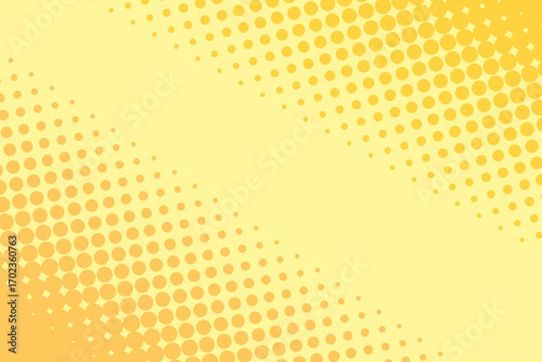 Fototapeta パステルカラーの黄色のハーフトーン	
