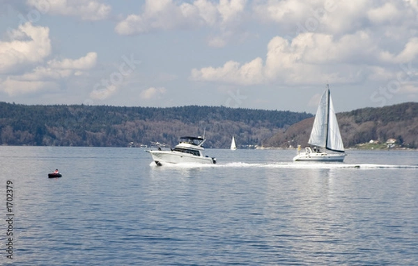 Fototapeta oars, power and sail