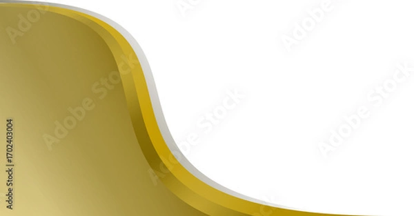 Fototapeta elegant certificate border curved gold