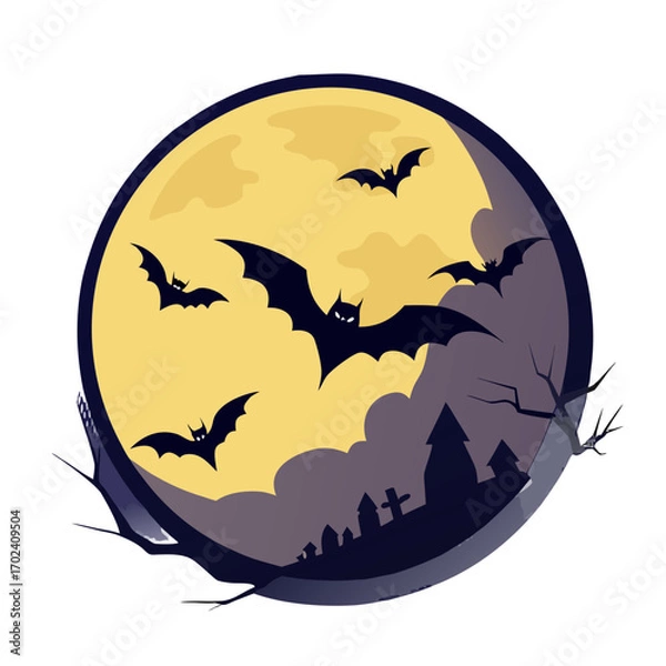 Obraz vector illustration of a halloween background
