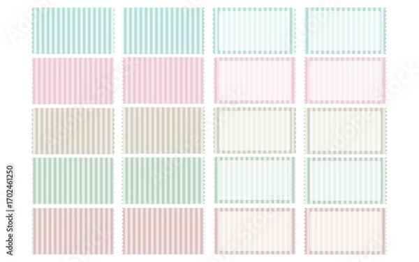 Obraz シンプルフレーム/あしらいセット（縦ストライプ）