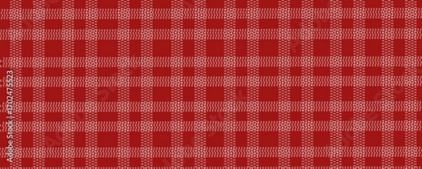 Fototapeta Christmas Sweater texture background design. Knitting  background, vector illustration.	