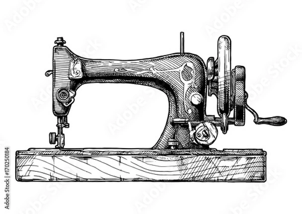 Obraz illustration of sewing machine