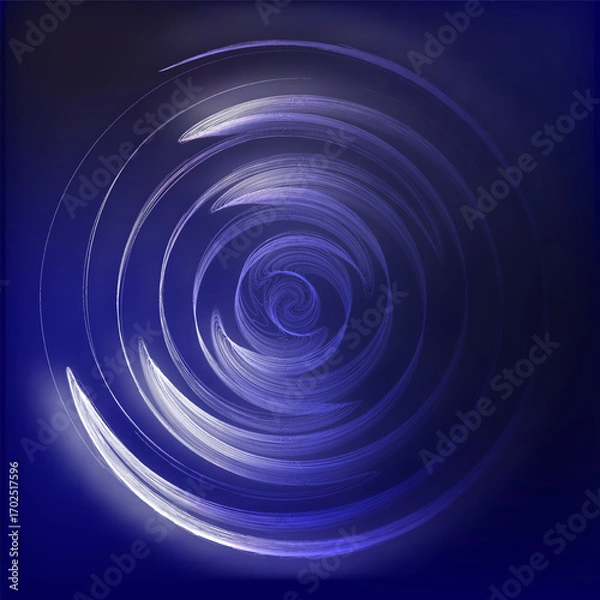 Fototapeta AI Tunnel of Data Streams Vector IIlustration