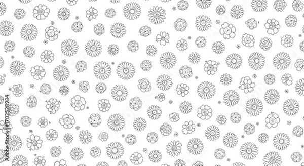 Fototapeta Abstract scattered starburst pattern creating a glittering festive background for designs and decorations