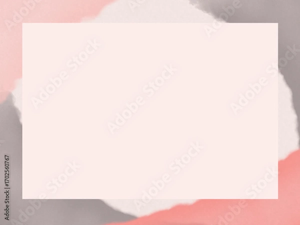 Fototapeta シンプルでかわいい、暖色系フレーム