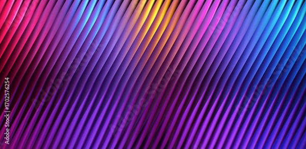 Obraz Abstract background with diagonal lines and a gradient of vibrant colors in a modern design