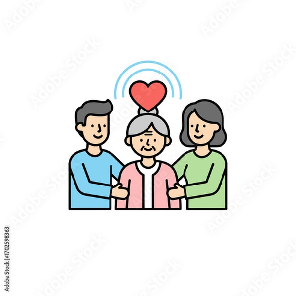 Fototapeta Community Elderly Care