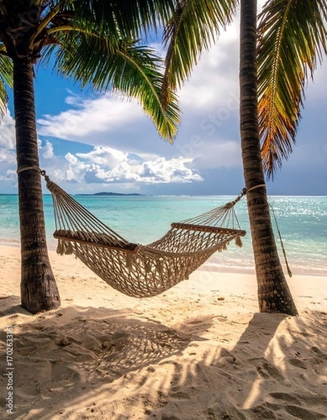 Obraz Tropical beach hammock (2)